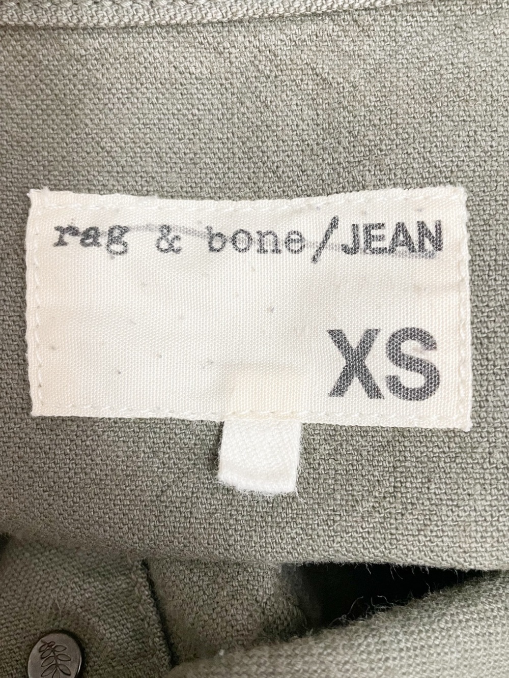 Rag & Bone Chamberlain Jacket Size XS Army Olive Green Cotton Military Utility - Picture 13 of 15